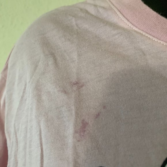 Daydreamer Pink Rolling Stones Tie Dye Tongue Oversized Short Sleeve Shirt - Picture 6 of 13